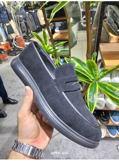 OLD  1500 Siyah süet  Detaylı Erkek Ayakkabı