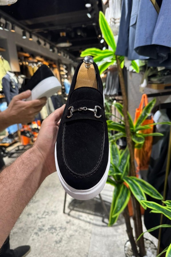 OLD- 5004 SİYAH DEMİR Detaylı Erkek Ayakkabı