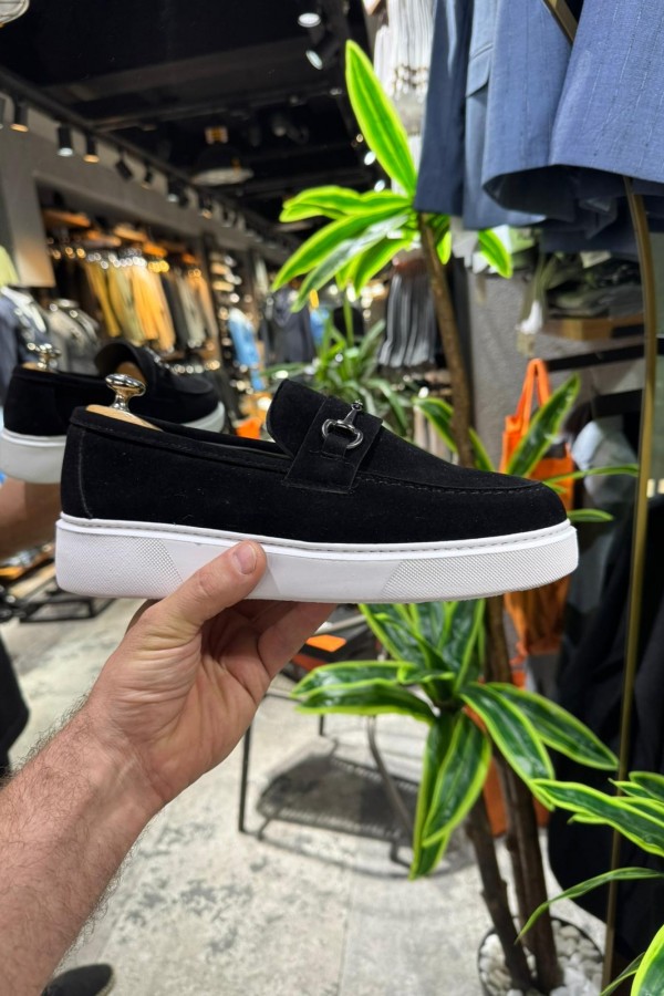 OLD- 5004 SİYAH DEMİR Detaylı Erkek Ayakkabı