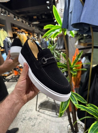 OLD- 5400 SİYAH DEMİR Detaylı Erkek Ayakkabı