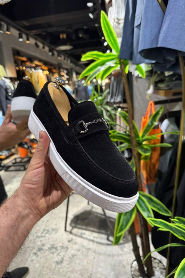 OLD- 5004 SİYAH DEMİR Detaylı Erkek Ayakkabı