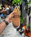 OLD- 5406  SÜET KAHVERENGİ DEMİR TOKA Detaylı Erkek Ayakkabı