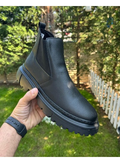 OLD  106  SİYAH NOKTALI  CİLT KIŞLIK BOT