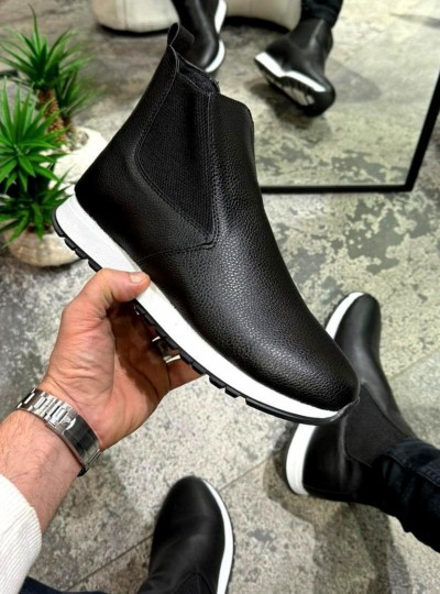 OLD 224. SİYAH SÜET.  SPOR BEYAZ TABAN