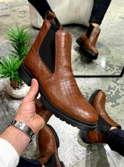 OLD 233  DAMALI TABA DERİ  SİYAH TABAN