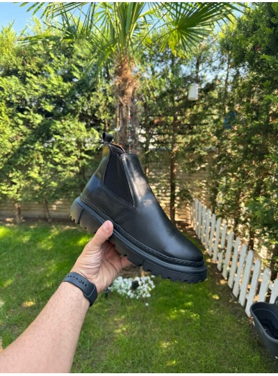 OLD 101 SİYAH CİLT KIŞLIK TABAN