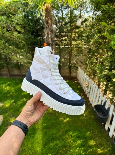 OLD 8101- BEYAZLACİVERT KREM  ERKEK BOT