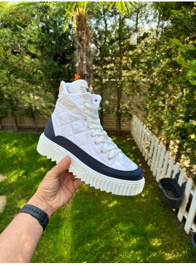 OLD 8101- BEYAZLACİVERT KREM  ERKEK BOT