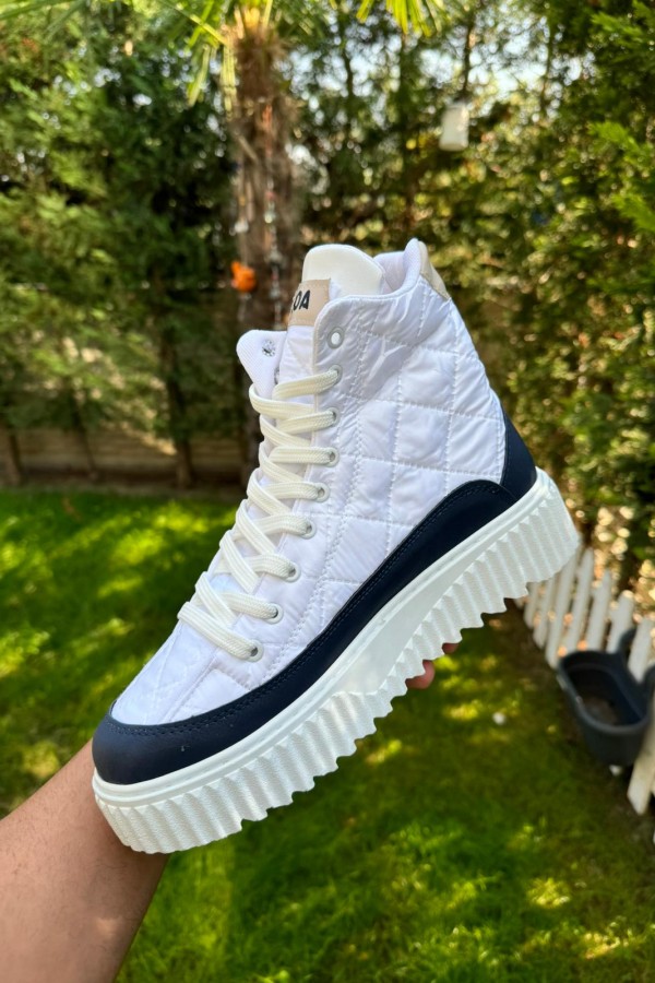 OLD 8101- BEYAZLACİVERT KREM  ERKEK BOT