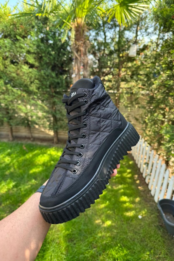 OLD 8104- SİYAH ,SİYAH ERKEK BOT