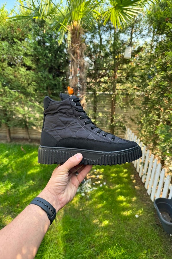 OLD 8104- SİYAH ,SİYAH ERKEK BOT