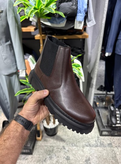 OLD 212 Kahve  Düz Deri EvA Taban