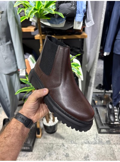 OLD 212 Kahve  Düz Deri EvA Taban