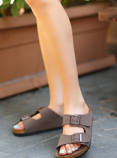 Rıno Kahverengi  Nubuk Terlik