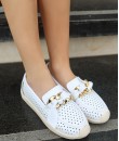 Riwan Beyaz Cilt Babet Ayakkabı