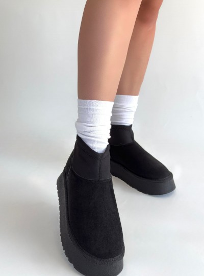 Cuen Siyah Süet Bot